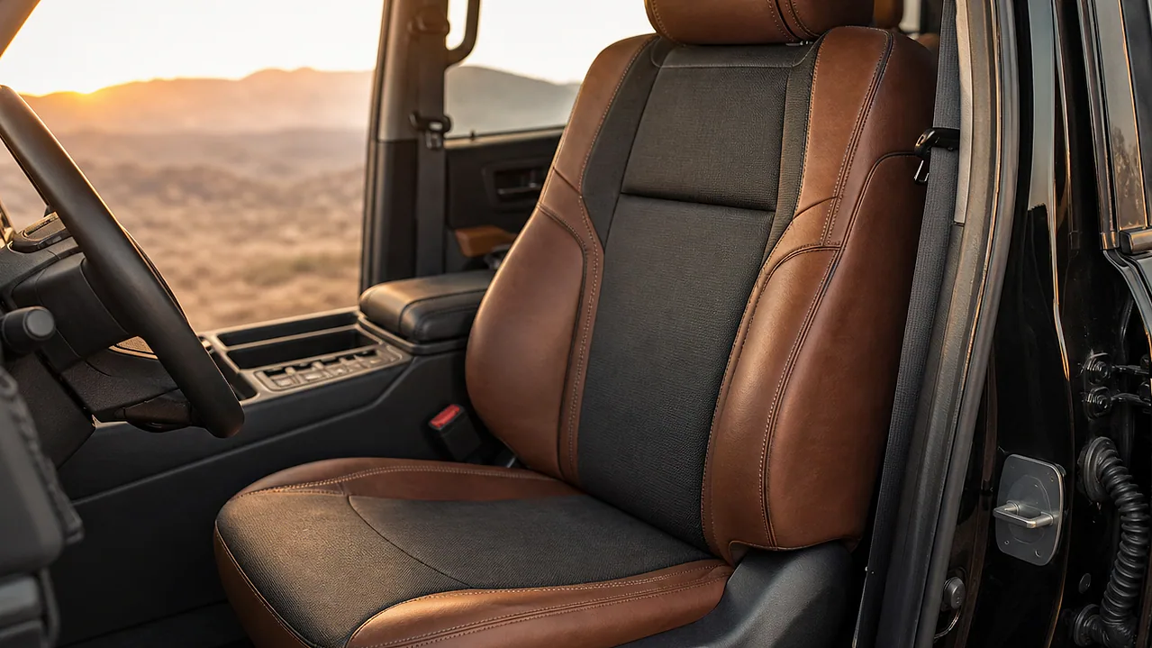 Illustrative visualization for Land Cruiser cabin upgrade with LX570 seat path - proposed concept