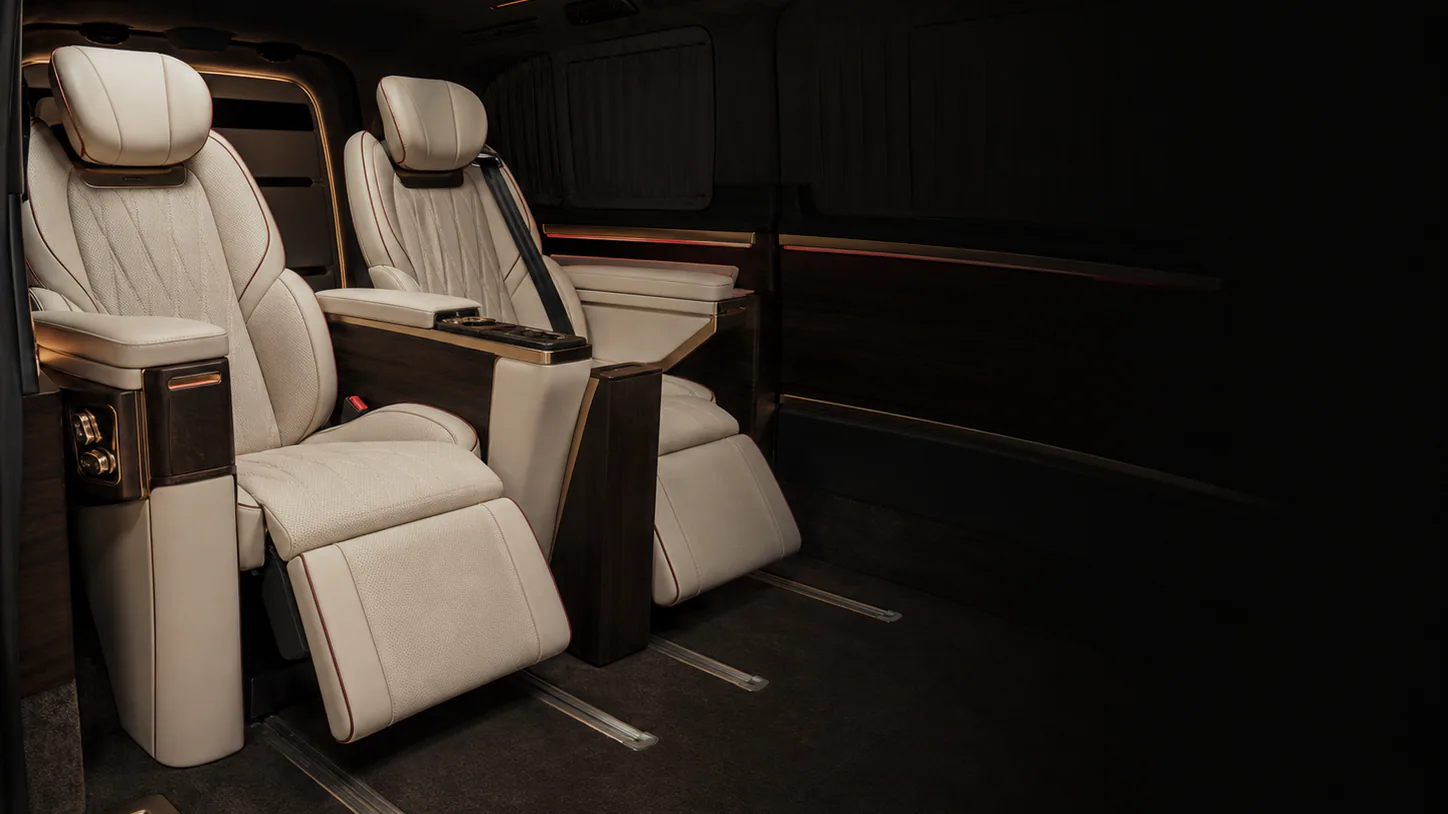 Illustrative visualization for VIP van captain-seat layout - proposed concept